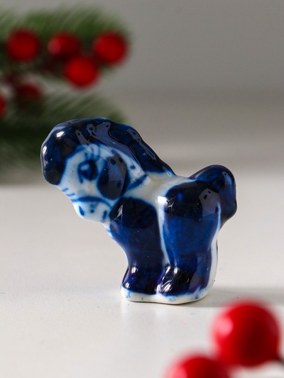 Фигурка фарфор гжель «Коняшка»