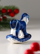 Фигурка фарфор гжель «Конь-качалка» - Фото 5