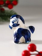 Фигурка фарфор гжель «Коник» - Фото 2