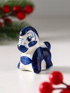 Фигурка фарфор гжель «Коник» - Фото 3