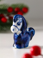 Фигурка фарфор гжель «Конь Огонь» - Фото 3