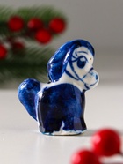 Фигурка фарфор гжель «Конь Огонь» - Фото 4