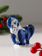 Фигурка фарфор гжель «Конь Жаркий» - Фото 3