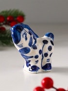 Фигурка фарфор гжель «Конь в яблоках» - Фото 3