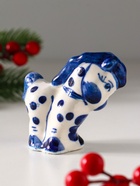 Фигурка фарфор гжель «Конь в яблоках» - Фото 4