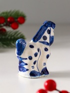 Фигурка фарфор гжель «Конь в яблоках» - Фото 5