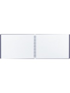 Блокнот А5 60 листов на гребне, BG, обложка пластик, тиснение фольгой, синий - Фото 2