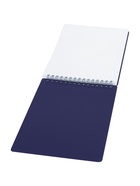 Блокнот А5 60 листов на гребне, BG, обложка пластик, тиснение фольгой, синий - Фото 3