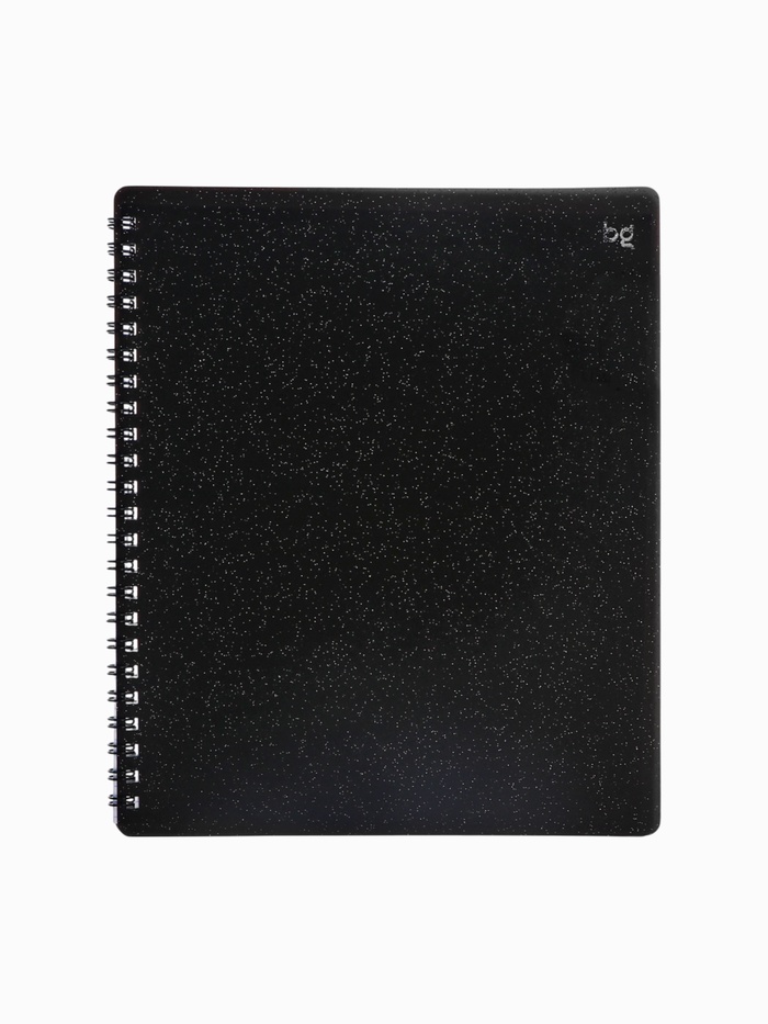 Тетрадь на гребне A5, 48 листов в клетку, BG Glitter, пластиковая обложка, офсет - Фото 1