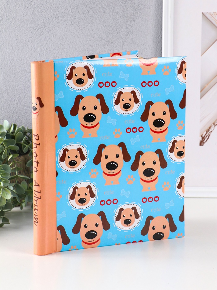 Фотоальбом магнитный на 10 листов «Собачки», 23×28 см, переплёт: спираль - Фото 1
