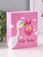 Фотоальбом на 100 фото 10×15 см «Аист», розовый - Фото 1