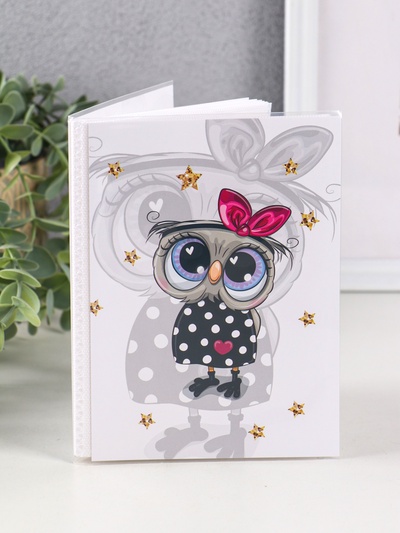 Фотоальбом на 36 фото 10×15 см «Совушка с бантиком», мягкая обложка