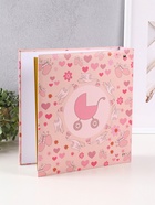 Фотоальбом магнитный на 50 листов 23×28 см, «Малыш в розовой шапочке», переплёт: 3-кольца - Фото 2