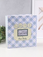 Фотоальбом магнитный на 50 листов 23×28 см, «Малыш в белой шапочке», переплёт: 3-кольца - Фото 1