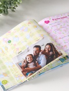 Фотокнига на 12 листов для заполнения (анкета), 14 листов для 56 фото 10×15 см «Крошка», голубой - Фото 4