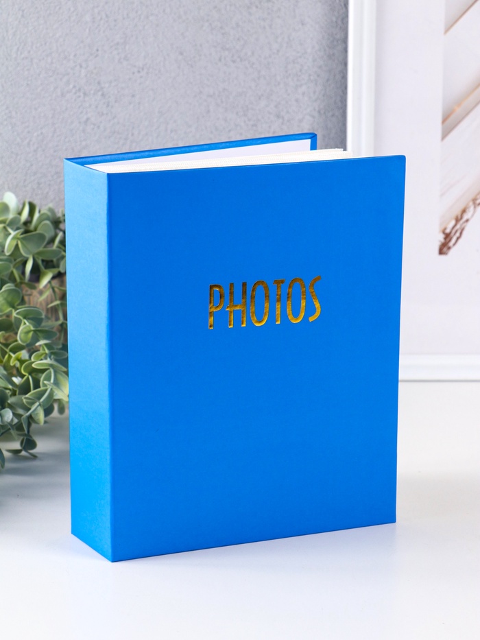Фотоальбом на 200 фото 10×15 см «Изыск», голубой