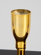 УЦЕНКА Подсвечник на 3 свечи «Деко», чёрный с золотом, 15.2×4.7×11 см - фото 14948386