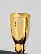 УЦЕНКА Подсвечник на 3 свечи «Деко», чёрный с золотом, 15.2×4.7×11 см - фото 14948388