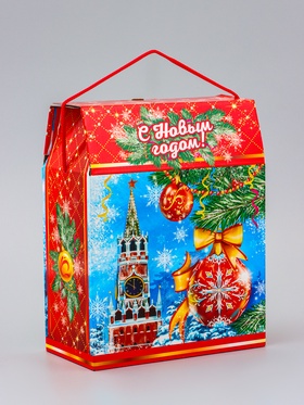 Коробка подарочная новогодняя «Кремль» 20×26×10.5 см