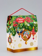 Коробка подарочная новогодняя «Игрушки» 20×26×10.5 см - фото 117252806