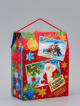 Коробка подарочная новогодняя «Почта» 20×26×10.5 см