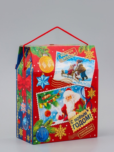 Коробка подарочная новогодняя «Почта» 20×26×10.5 см