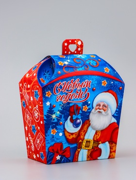 Коробка подарочная новогодняя «Новый год» 17×19×9.5 см (5 шт)