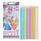 УЦЕНКА Карандаши 12цв deVENTE Trio Mega Soft Pastel трехгран 4M d-3мм, к/к 5022020 - Фото 1