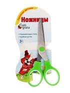 УЦЕНКА Ножницы 13 см (+-0,5см) Calligrata пластиковые ручки МИКС закругленные концы на блистере 5500 - Фото 5