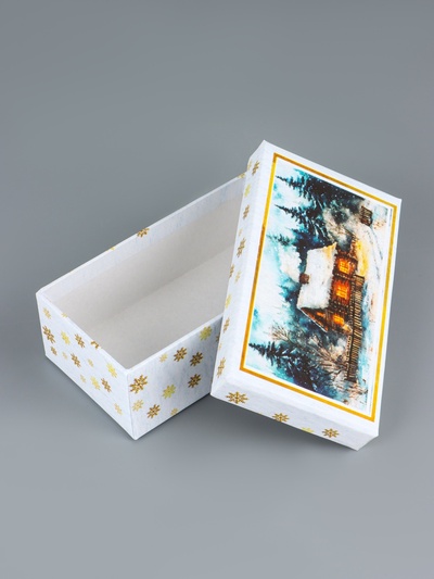 Набор подарочных новогодних коробок 10 в 1 «Новогодняя почта», 30×19×11.5 - 12×6.5×4 см