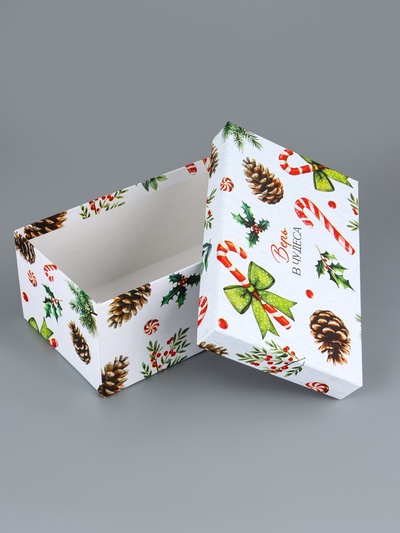 Набор подарочных новогодних коробок 10 в 1 «Новогодняя почта», 30×19×11.5 - 12×6.5×4 см