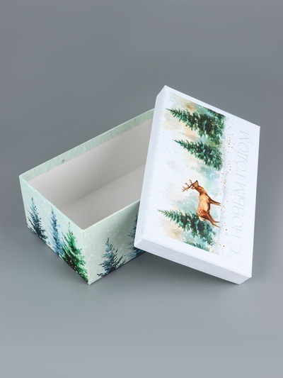 Набор подарочных новогодних коробок 10 в 1 «Новогодняя почта», 30×19×11.5 - 12×6.5×4 см