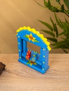 Сувенир «Зайки на качелях», 11×5.4×14.4 см, дерево, синий - фото 809199791