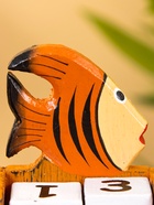 Календарь настольный «Рыбка», 7×4×9 см, дерево, оранжевый - фото 809199798