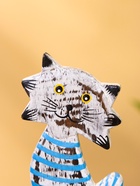 Календарь настольный «Полосатый кот», 7×4×14 см, дерево, серо-голубой - фото 117423027 Календарь настольный «Полосатый кот», 7×4×14 см, дерево, серо-голубой - фото 117423027