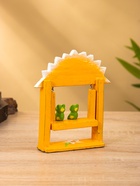 Сувенир «Лягушата на качелях», 10×3.5×15 см, дерево, оранжевый - фото 809199809