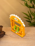 Сувенир «Лягушата на качелях», 10×3.5×15 см, дерево, оранжевый - фото 809199811