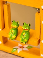 Сувенир «Лягушата на качелях», 10×3.5×15 см, дерево, оранжевый - фото 809199812