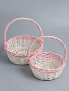 УЦЕНКА Набор корзин, 3 шт, 36×14×39 см, 32×12×34 см, 27×11×29 см, ива - фото 14929517