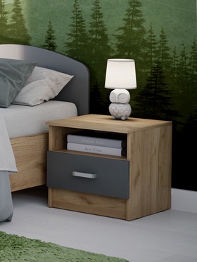 {{photo.Alt || photo.Description || 'Тумба прикроватная «Мартина», 402×424×416 мм, цвет графит/дуб крафт'}}