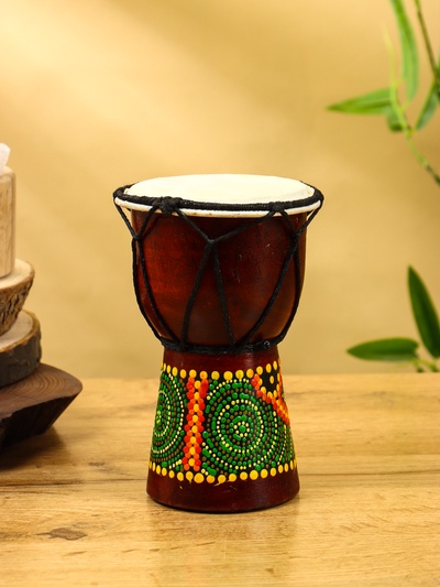 Сувенирный музыкальный инструмент "Барабан Джембе" махагон, 9х9х15 см, МИКС