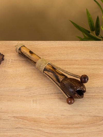 Сувенирный музыкальный инструмент «Тек тек», 25×8×10 см, бамбук, махагон