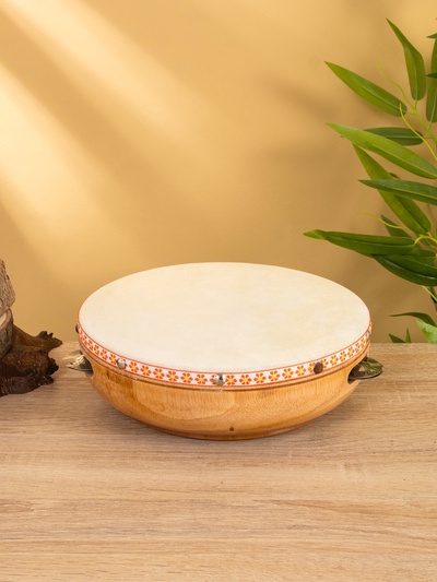 Сувенирный музыкальный инструмент «Бубен», 21×21×7 см, махагон