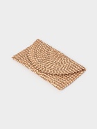 Сумка клатч плетёная из пальмового листа, 28×16×2 см, золотистая - фото 809199817