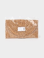 Сумка клатч плетёная из пальмового листа, 28×16×2 см, золотистая - фото 809283058