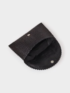 Сумка клатч плетёная из пальмового листа, 28×16×2 см, чёрная - фото 809242086