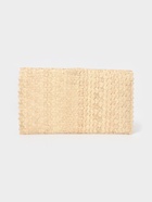 Сумка клатч плетёная из пальмового листа, 28×16×2 см, бежевая - фото 809283063