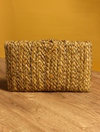 Сумка клатч плетёная из сиграсса, 26×16×3 см, бежевая - Фото 5