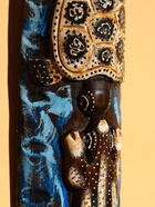 Маска «Абориген и ящерица», 50×12×5.5 см, дерево, МИКС - фото 809199857