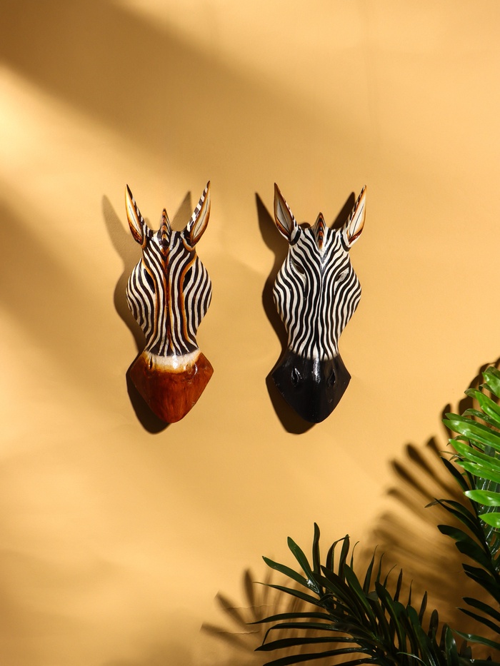 Маска «Зебра», 30 см, албезия, МИКС